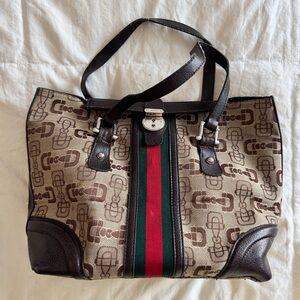 Stylish Brown and Red Designer Briefcase